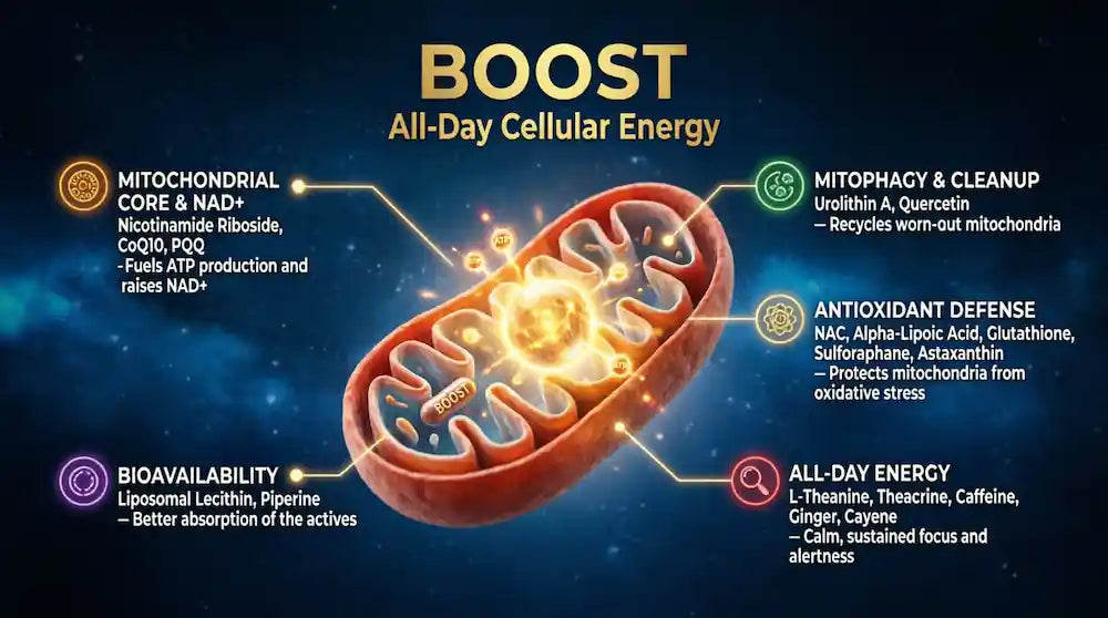 Boost: An All-Day Cellular-Energy & Antioxidant Compendium | immunizeLABS