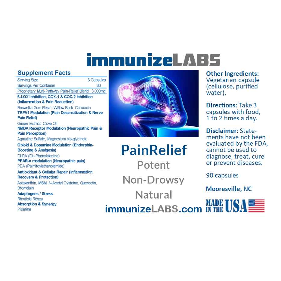 Kit4 (1 PainRelief, 1 Shield, 1 Boost, 1 Oral Care, 1 Nasal Care) $40 Off + FREE shipping - immunizeLABS