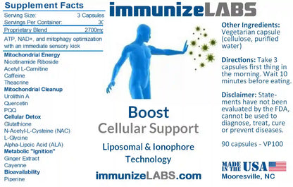 Boost cellular energy label 