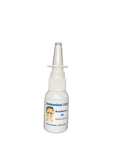 BreatheEasy RX Seasonal Comfort Nasal Spray bottle with metered-dose pump
