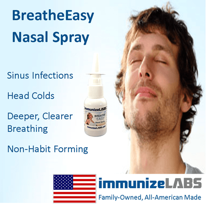 BreatheEasy Anti-Viral Nasal Spray Image for virus protection and congestion relief