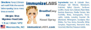 Kit9 (6 Breathe Easy RX) Antiviral, Antibacterial, Antifungal, Antipathogen Nasal Spray